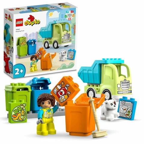 LEGO® DUPLO® Kasabası Geri Dönüşüm Kamyonu 10987 Oyuncak Yapım Seti (15 Parça)