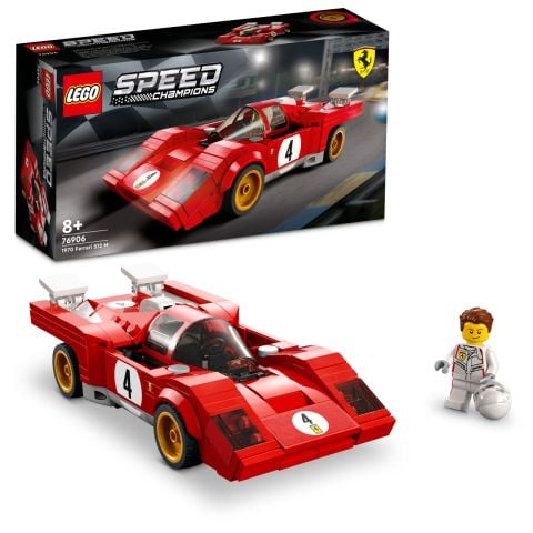 LEGO® Speed Champions 1970 Ferrari 512 M 76906 - 8 Yaş ve Üzeri Çocuklar ve Araba Meraklıları için Harika bir Oyuncak Yapım Seti (291 Parça)