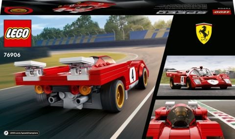 LEGO® Speed Champions 1970 Ferrari 512 M 76906 - 8 Yaş ve Üzeri Çocuklar ve Araba Meraklıları için Harika bir Oyuncak Yapım Seti
