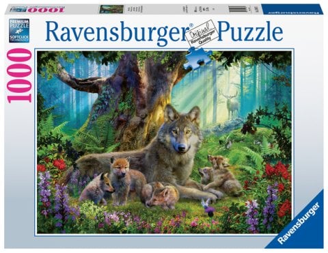 Ravensburger 1000 Parçalı Puzzle Wolves in Forest-159871