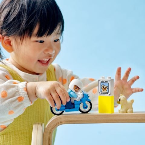 LEGO® DUPLO® Kurtarma Polis Motosikleti 10967 - 2 Yaş ve Üzeri Çocuklar için Polis Motosikleti İçeren Oyuncak Yapım Seti