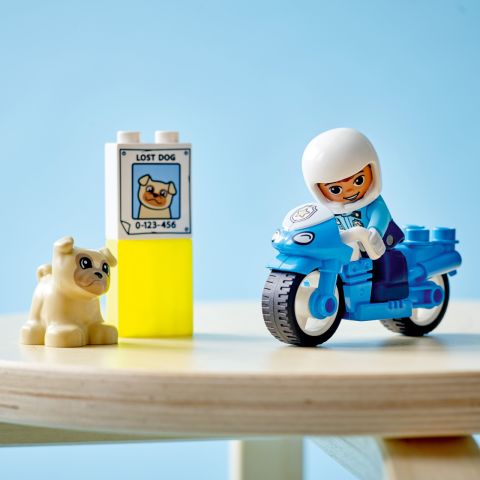 LEGO® DUPLO® Kurtarma Polis Motosikleti 10967 - 2 Yaş ve Üzeri Çocuklar için Polis Motosikleti İçeren Oyuncak Yapım Seti (5 Parça)