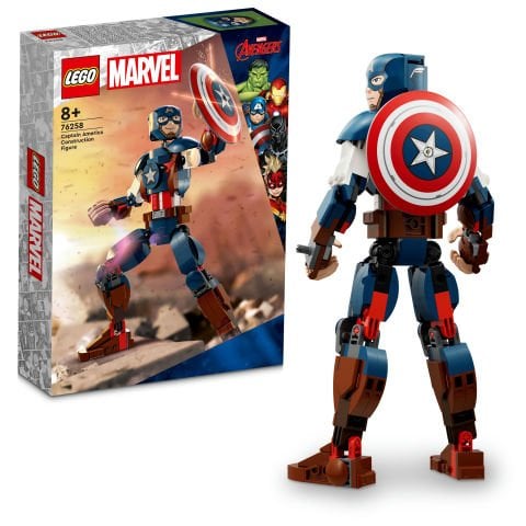 LEGO® Marvel Kaptan Amerika Yapım Figürü 76258 Oyuncak Yapım Seti (310 Parça)