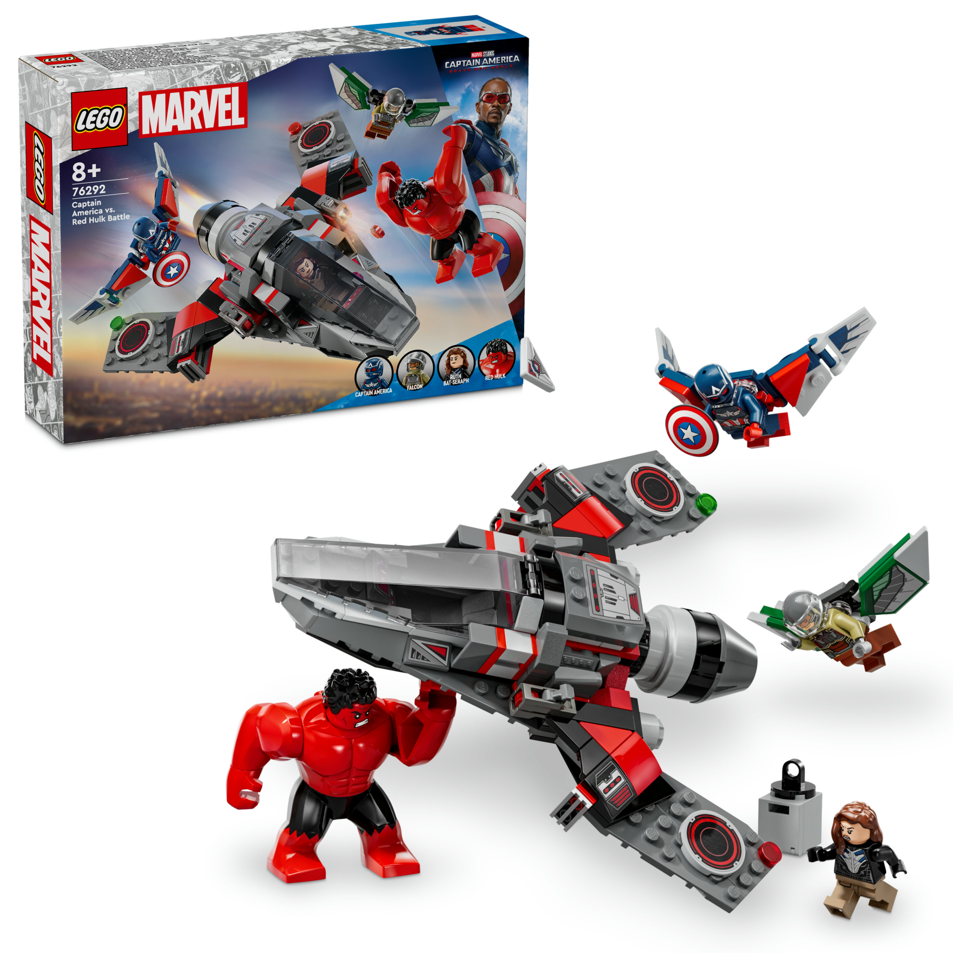 LEGO® Marvel Yeni Kaptan Amerika Yapım Figürü 76296