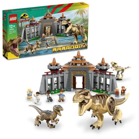 LEGO® Jurassic Park Ziyaretçi Merkezi: T. rex ve Raptor Saldırısı 76961 (693 Parça)