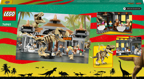 LEGO® Jurassic Park Ziyaretçi Merkezi: T. rex ve Raptor Saldırısı 76961 (693 Parça)