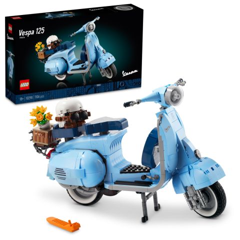 LEGO® Vespa 125 10298 - Yetişkinler için Klasik bir İtalyan Simgesinin Detaylı ve Sergilenebilir Model Yapım Seti
