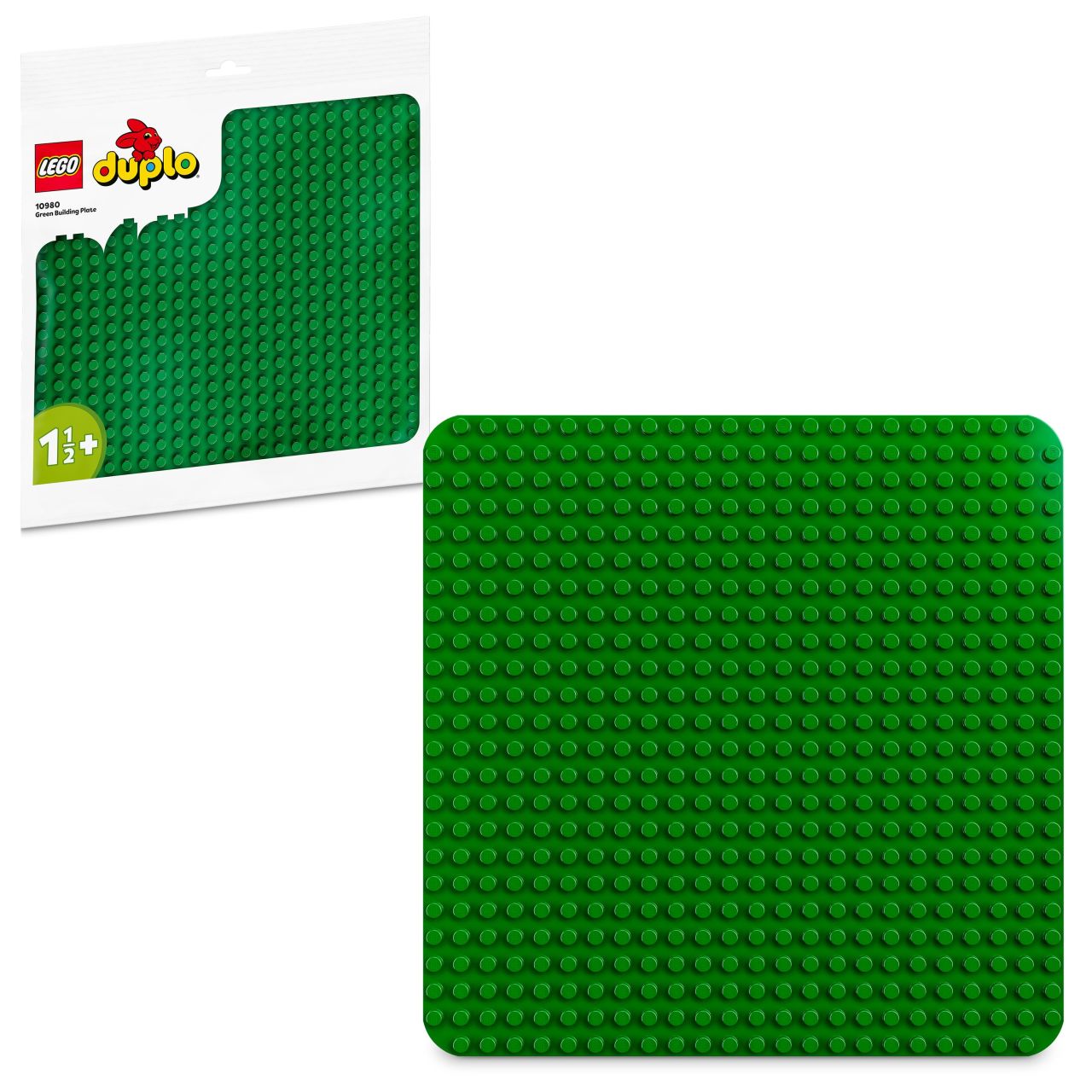 LEGO® DUPLO® Yeşil Yapım Plakası 10980 - 18 Ay ve Üzeri Okul Öncesi Yaştaki Çocuklar için Yapım ve Sergileme Taban Plakası (1 Parça)