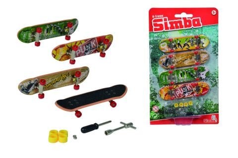 Simba Toys Parmak Skateboard 4 Parça Set