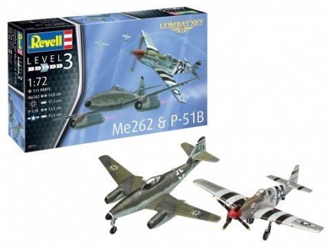 Combat Set Messerschmitt Me262 & P-51B Mustang