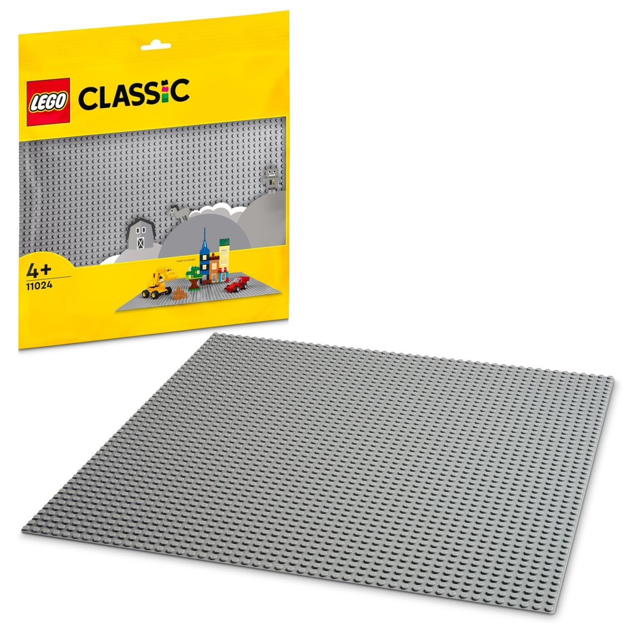 LEGO® Classic Gri Plaka 11024 - 4 Yaş ve Üzeri LEGO Severler için Açık Uçlu Yaratıcı Yapım Seti