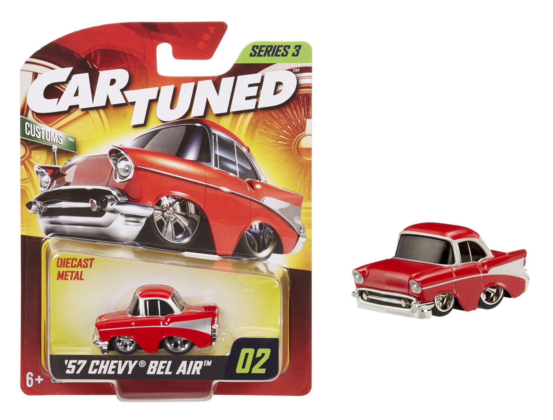 CarTuned S3 1957 Chevy Bel Air - Kırmızı Custom Araba