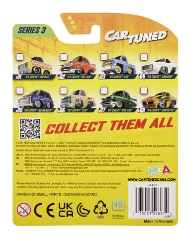 CarTuned S3 1957 Chevy Bel Air - Kırmızı Custom Araba