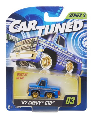 CarTuned S3 1987 Chevy C10 - Mavi Lowrider Araba