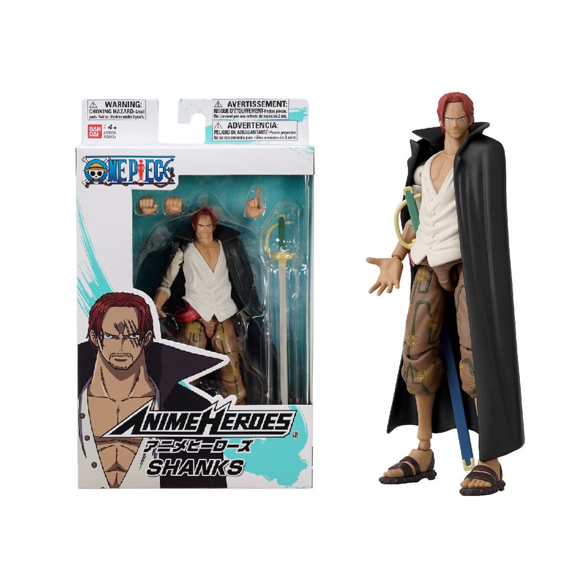 16 cm Shanks Poz Verilebilir Figür - Anime Heroes One Piece Serisi