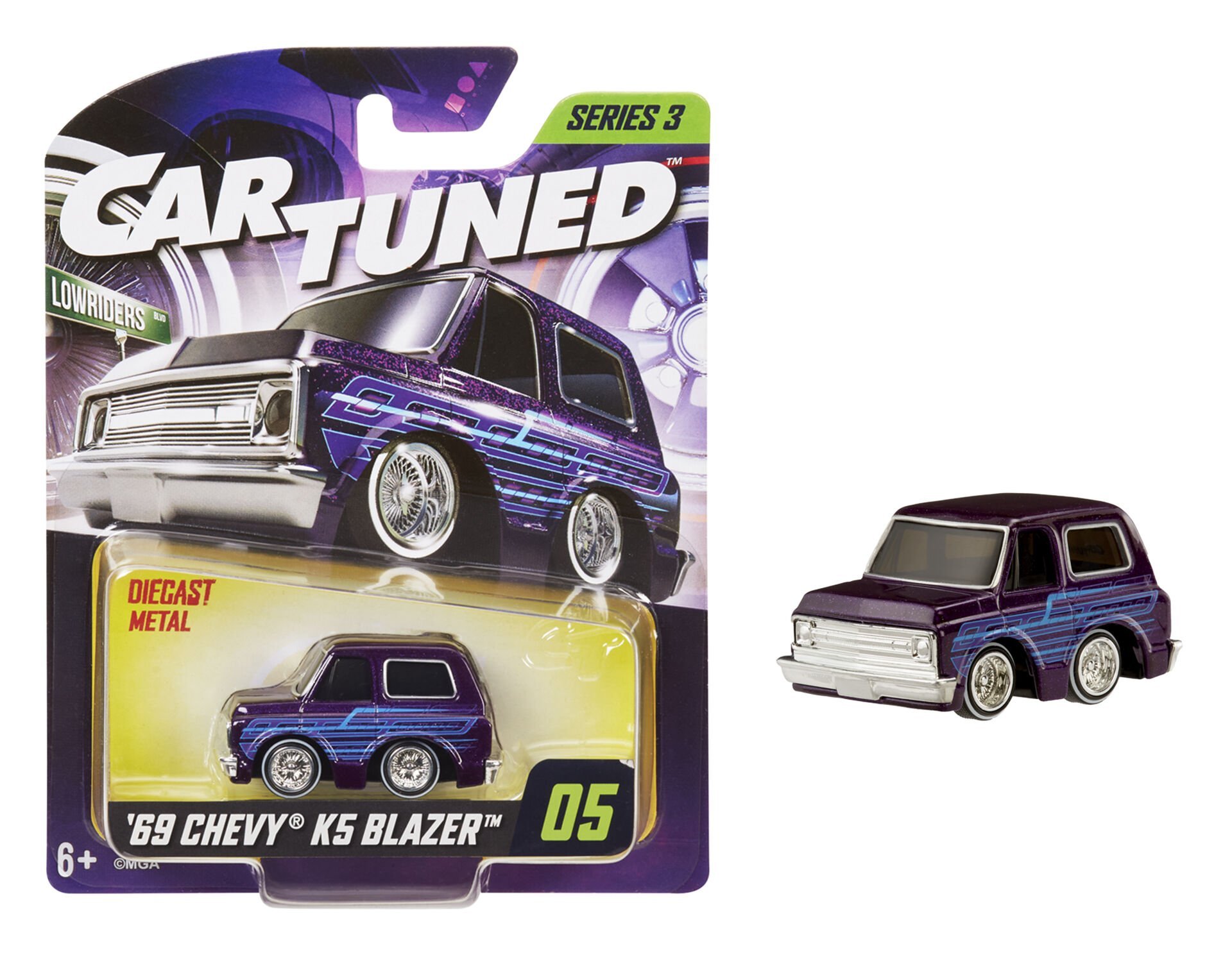 CarTuned S3 1969 Chevy K5 Blazer - Mor Lowrider Araba