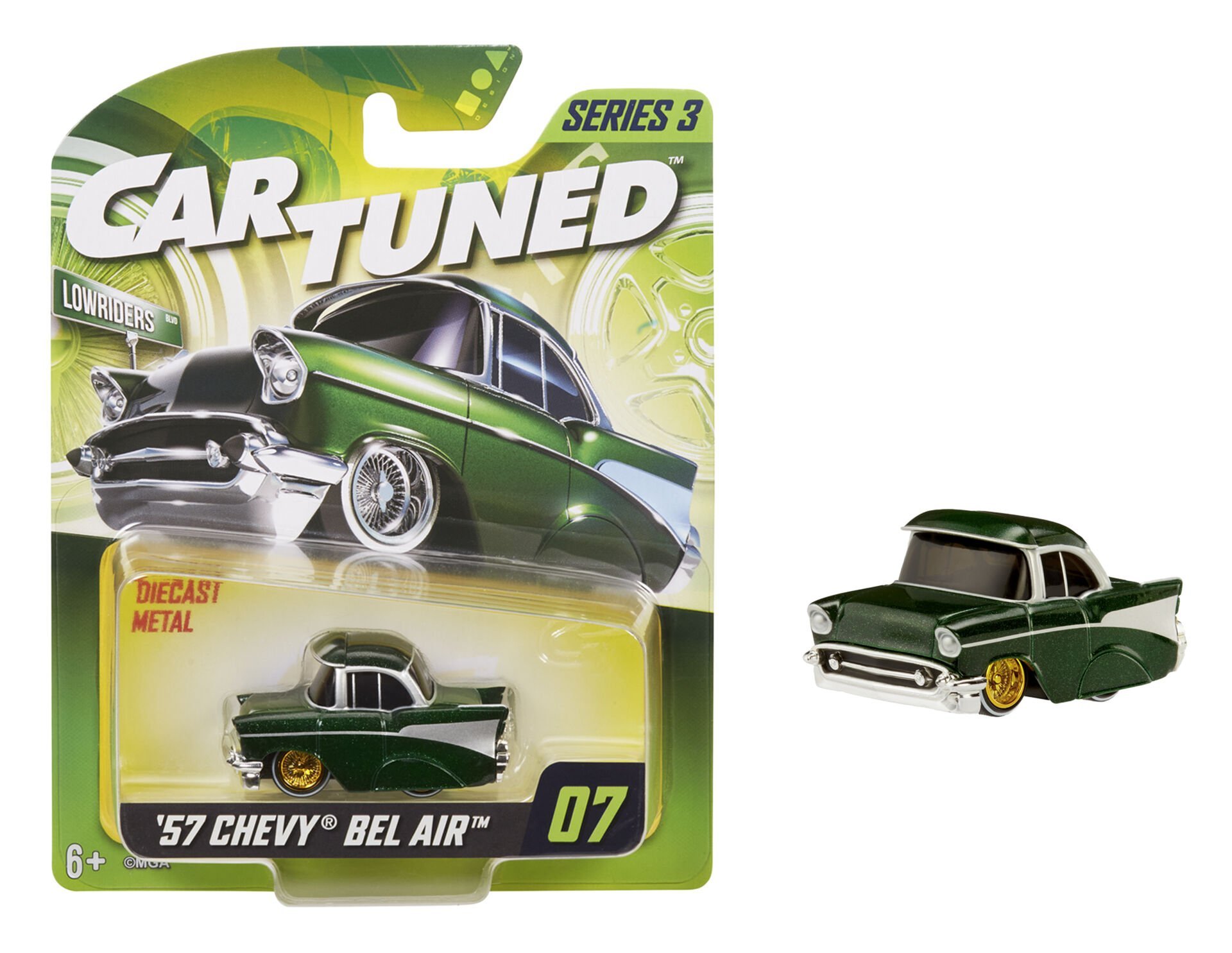 CarTuned S3  1957 Chevy Bel Air - Yeşil Lowrider Araba
