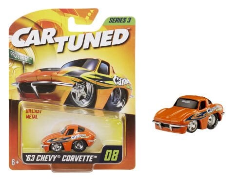 CarTuned S3 1963 Chevy Corvette Stingray - Turuncu Pro Street Araba