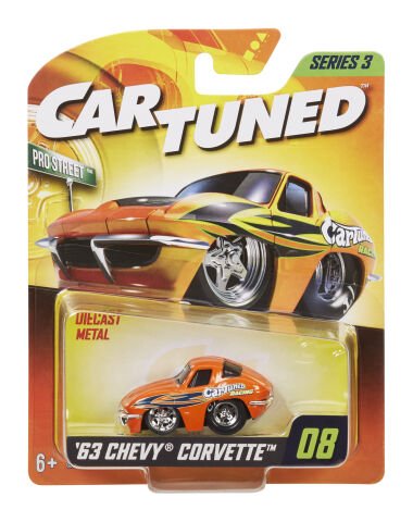 CarTuned S3 1963 Chevy Corvette Stingray - Turuncu Pro Street Araba