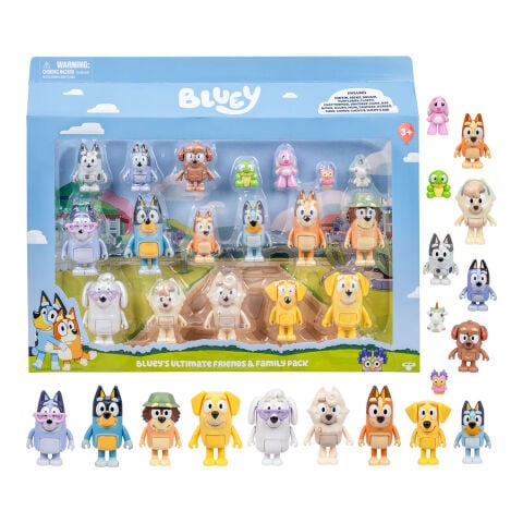 Bluey Ultimate Aile ve Arkadaş Figür Set 18'li