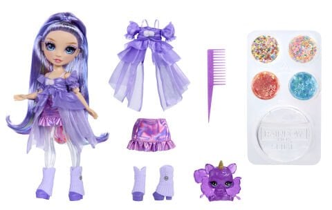 Rainbow High Violet - Parıltılar ve Slime Serisi Bebeği