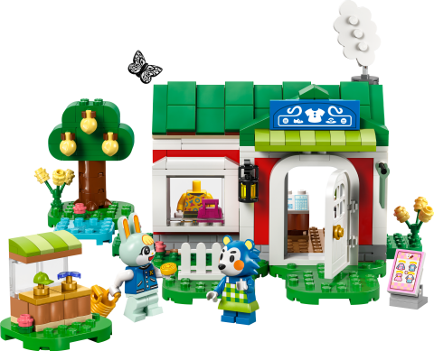 LEGO® Animal Crossing™ Able Sisters Giyim Mağazası Rol Yapma Yapım Seti 77055