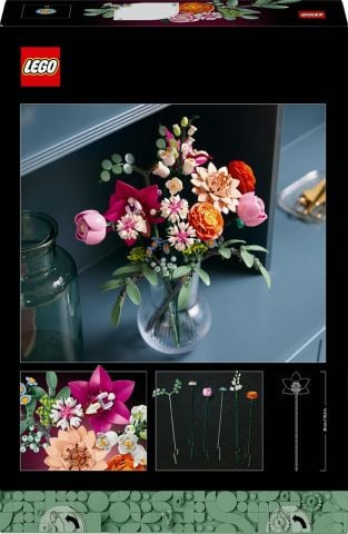 LEGO® Botanicals Pembe Çiçek Buketi Dekoratif Çiçek 10342