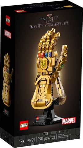 LEGO® Marvel Sonsuzluk Eldiveni 76191 Koleksiyonluk Yapım Seti; Sonsuzluk Taşlarıyla Thanos’un Sağ El Eldiven Modeli (590 Parça)