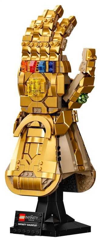 LEGO® Marvel Sonsuzluk Eldiveni 76191 Koleksiyonluk Yapım Seti; Sonsuzluk Taşlarıyla Thanos’un Sağ El Eldiven Modeli (590 Parça)