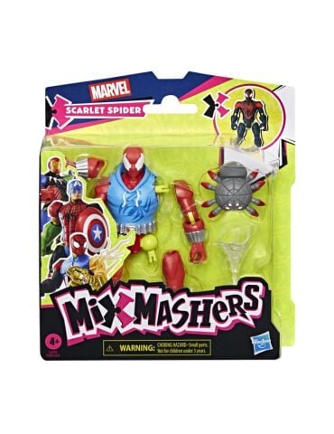 MixMashers Marvel Scarlet Spider Spider-Man Karıştır ve Eşleştir Aksiyon Figürü