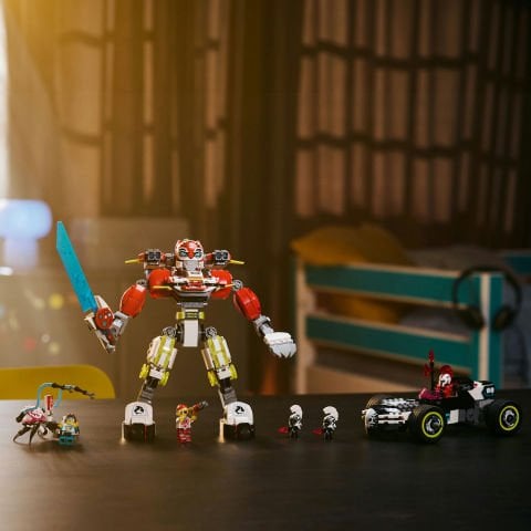 LEGO® DREAMZzz™ Cooper'ın Kaplan Robotu ve Zero'nun Hot Rod Arabası Oyuncağı 71497