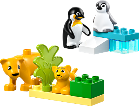 LEGO® DUPLO® Kasabası Vahşi Hayvan Aileleri: Penguenler ve Aslanlar Yaratıcı Oyuncak 10442