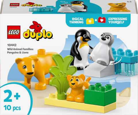 LEGO® DUPLO® Kasabası Vahşi Hayvan Aileleri: Penguenler ve Aslanlar Yaratıcı Oyuncak 10442