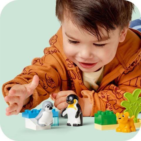 LEGO® DUPLO® Kasabası Vahşi Hayvan Aileleri: Penguenler ve Aslanlar Yaratıcı Oyuncak 10442