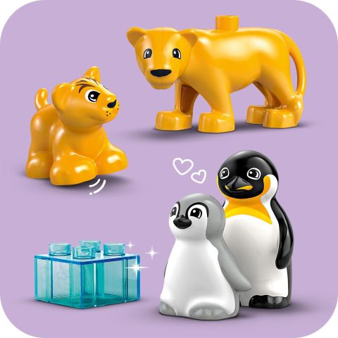 LEGO® DUPLO® Kasabası Vahşi Hayvan Aileleri: Penguenler ve Aslanlar Yaratıcı Oyuncak 10442