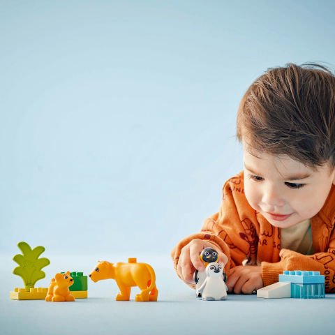 LEGO® DUPLO® Kasabası Vahşi Hayvan Aileleri: Penguenler ve Aslanlar Yaratıcı Oyuncak 10442