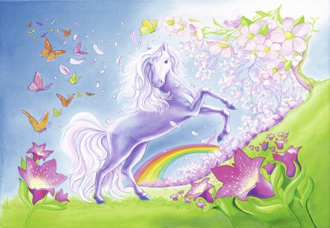 2x24 Parçalı Puzzle Gökkuşağı Atları
