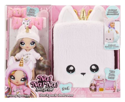 Na! Na! Na! Surprise 3ü1 Arada Büyük Sırt Çantalı Set - Britney Sparkles