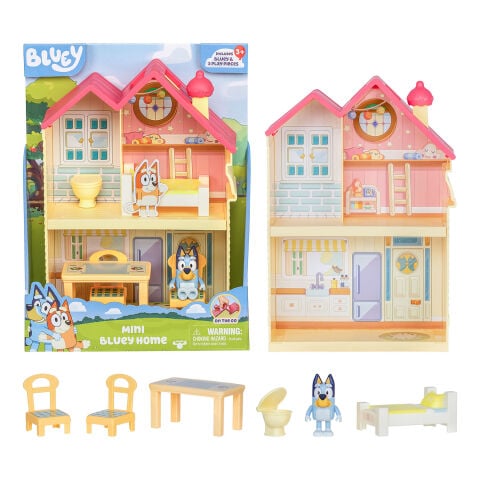 Bluey Mini Ev ve Figür Oyun Seti
