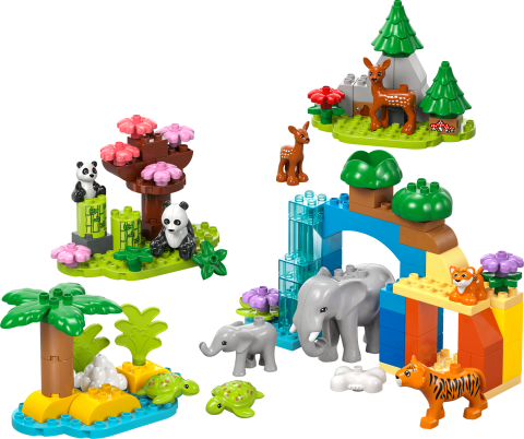 LEGO® DUPLO® Kasabası 3’ü 1 Arada Vahşi Hayvan Aileleri Seti Eğitici Oyuncak 10446