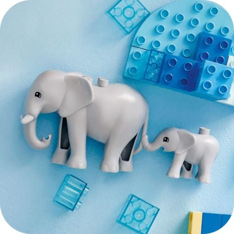 LEGO® DUPLO® Kasabası 3’ü 1 Arada Vahşi Hayvan Aileleri Seti Eğitici Oyuncak 10446