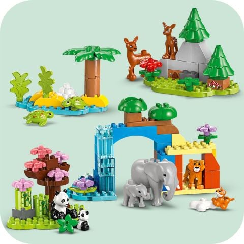 LEGO® DUPLO® Kasabası 3’ü 1 Arada Vahşi Hayvan Aileleri Seti Eğitici Oyuncak 10446