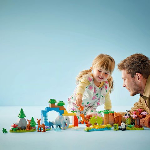 LEGO® DUPLO® Kasabası 3’ü 1 Arada Vahşi Hayvan Aileleri Seti Eğitici Oyuncak 10446