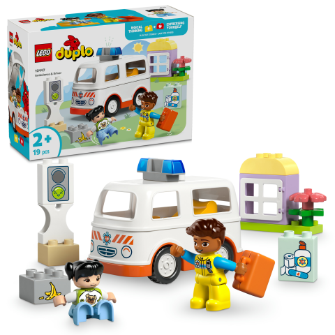 LEGO® DUPLO® Ambulans ve Sürücü, Rol Yapma Faaliyetleri için 10447