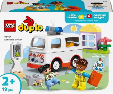 LEGO® DUPLO® Ambulans ve Sürücü, Rol Yapma Faaliyetleri için 10447