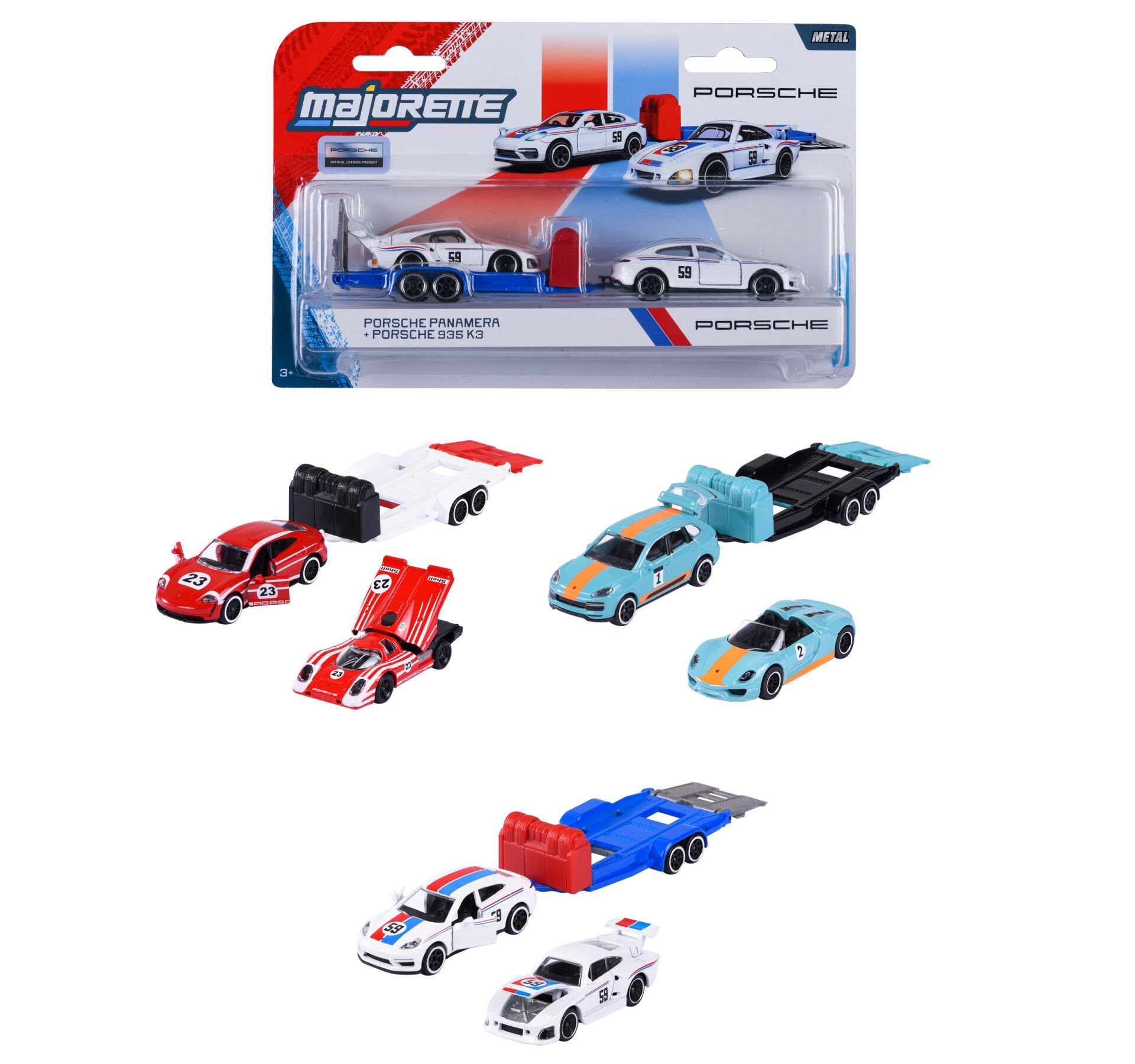 Majorette Porsche Delüks Römork