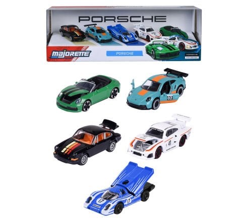 Majorette Porsche 5li Set