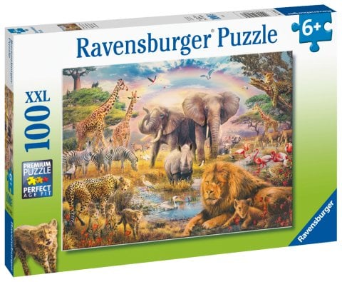 Ravensburger 100 Parçalı Puzzle Vahşi Hayvanlar