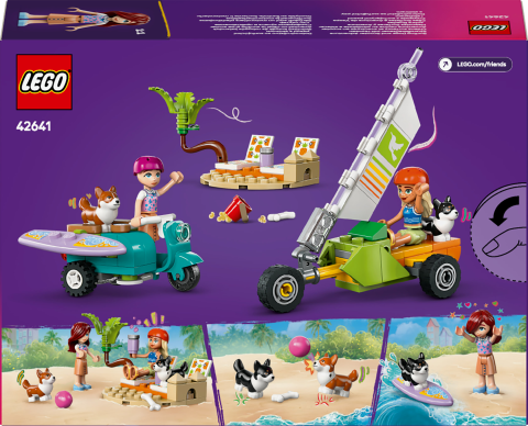 LEGO® Friends Sörfçü Köpekler ve Scooter Macerası Yapım Oyuncağı 42641