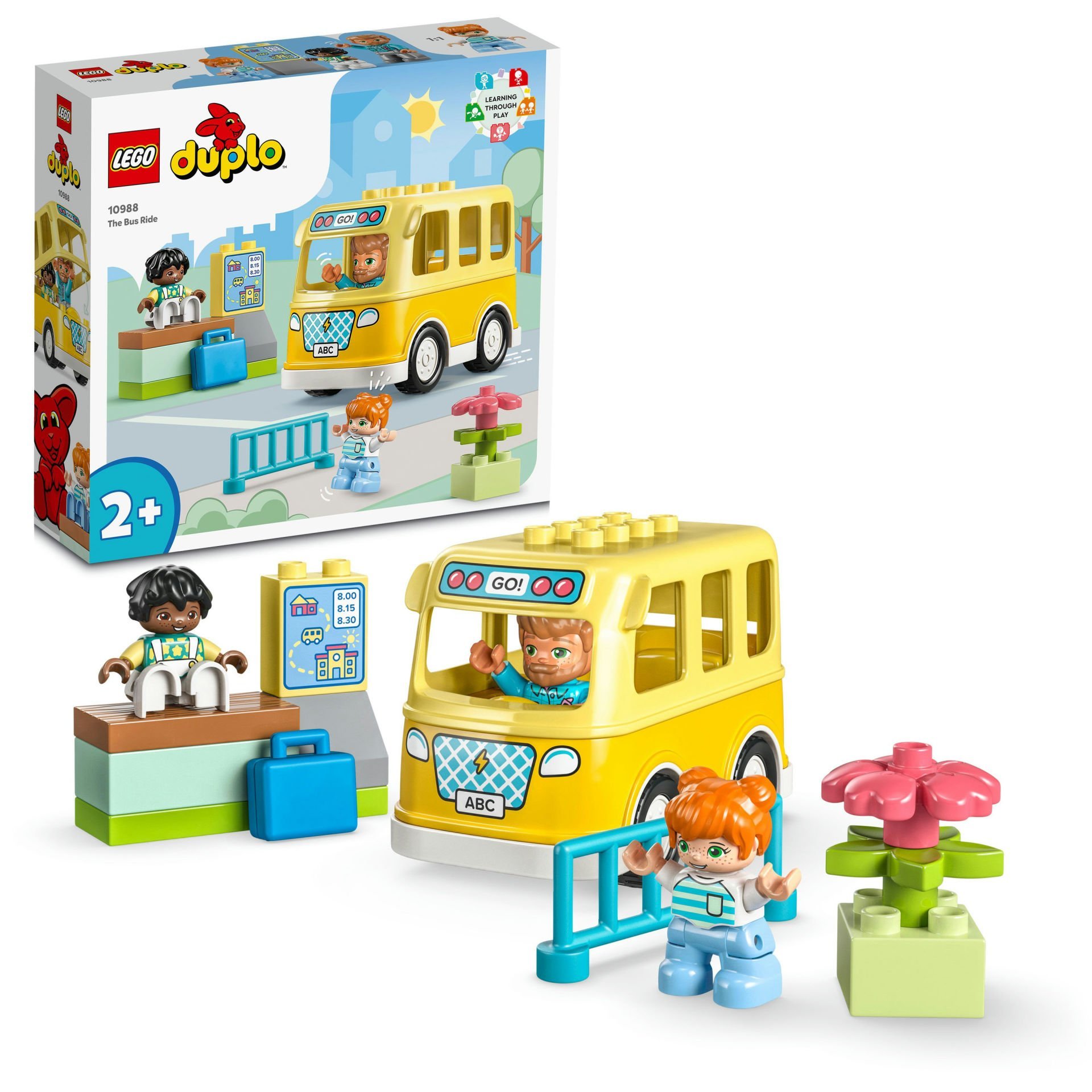 LEGO® DUPLO® Kasabası Otobüs Yolculuğu 10988 Oyuncak Yapım Seti (16 Parça)